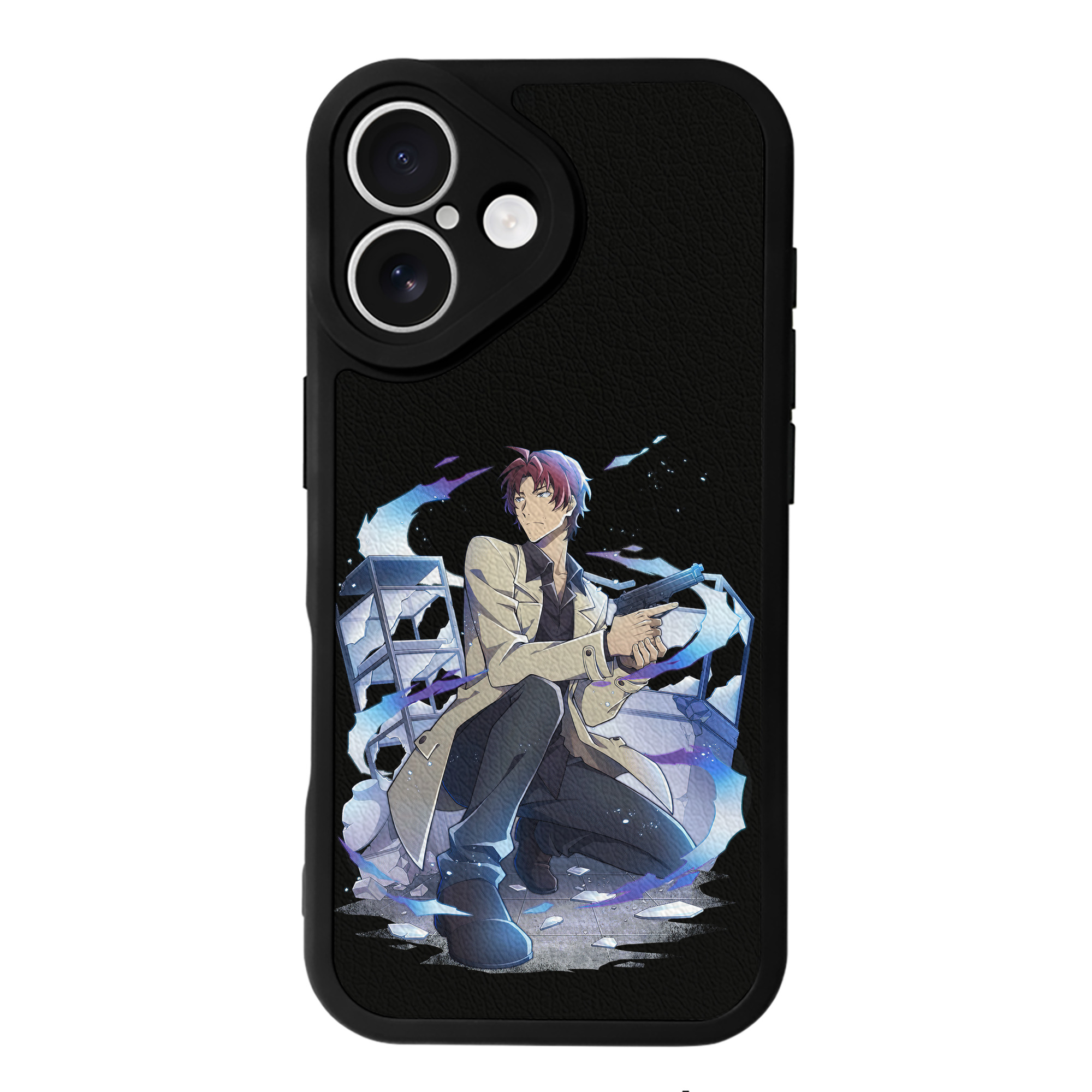 （画像用） 文豪ストレイドッグス Bungo Stray Dogs 【iPhone 16シリーズ対応】シリコンスマホケース（レザー調） 材質：シリコン